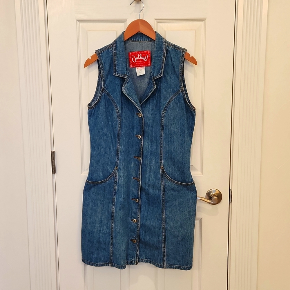 Outlaw button down Jean dress size 11
